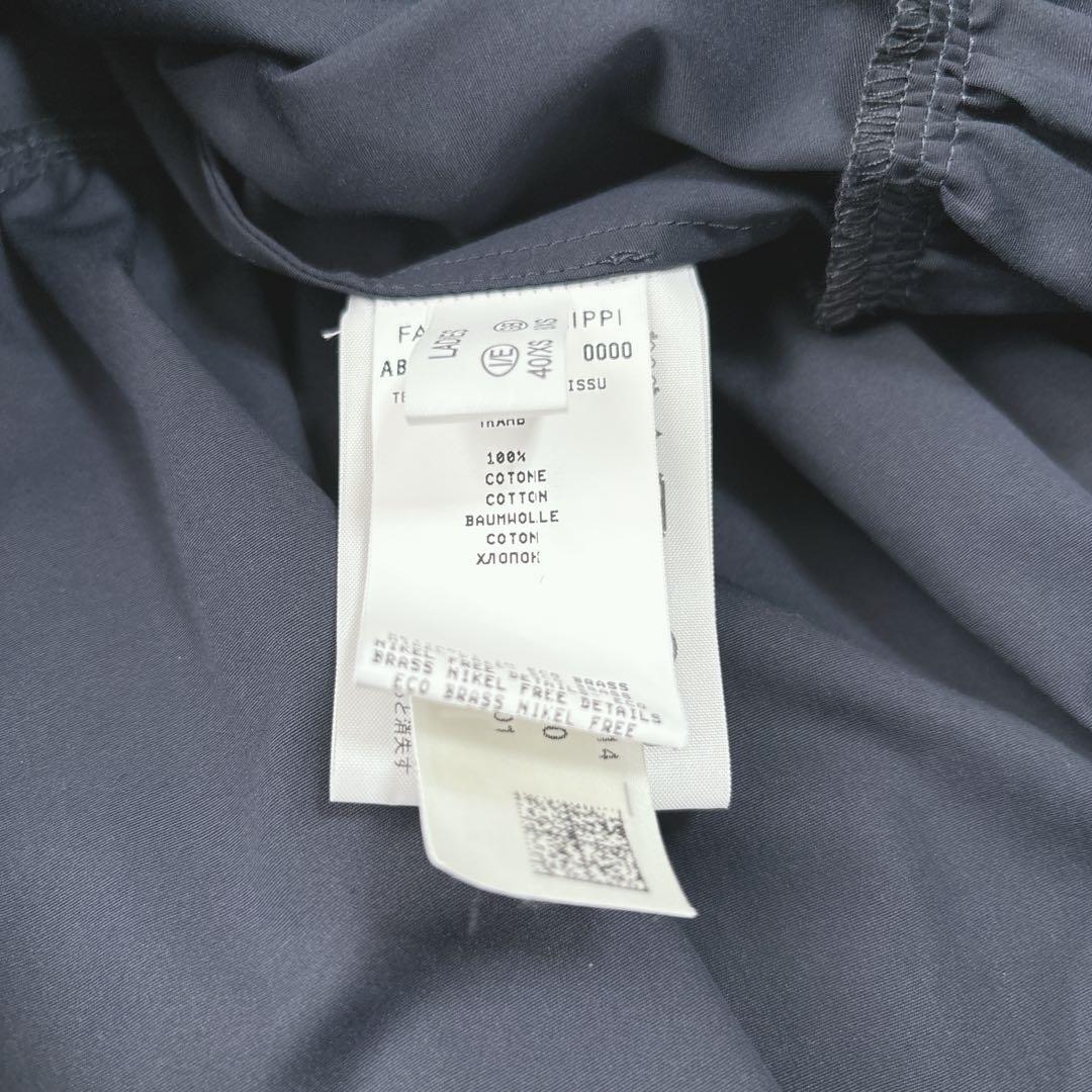【美品】ファビアナフィリッピ　ワンピース　フリル　Aライン　ボタンダウン　紺色