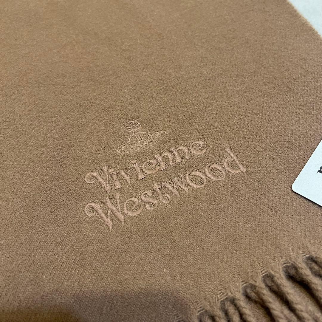 ■新品タグ付■ヴィヴィアンウエストウッド ロゴ オーブ刺繍 イタリア製 マフラー