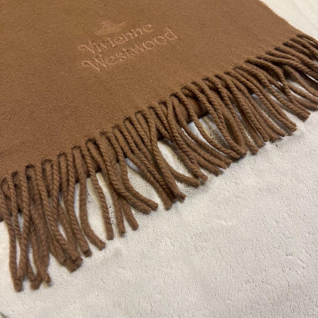 ■新品タグ付■ヴィヴィアンウエストウッド ロゴ オーブ刺繍 イタリア製 マフラー