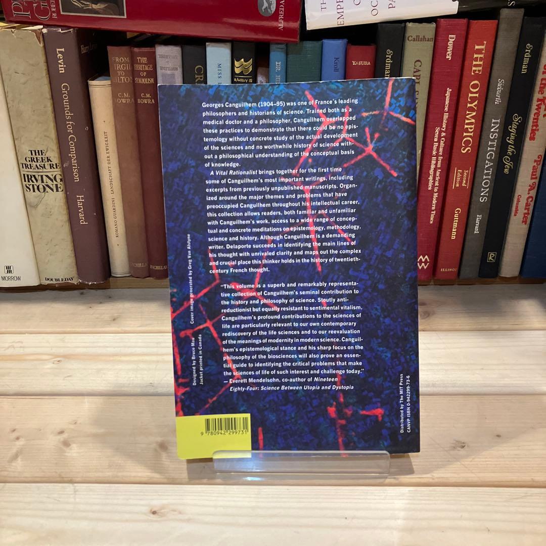 洋書　活力ある合理主義者：ジョルジュ・カンギレム選集（ゾーンブックス）