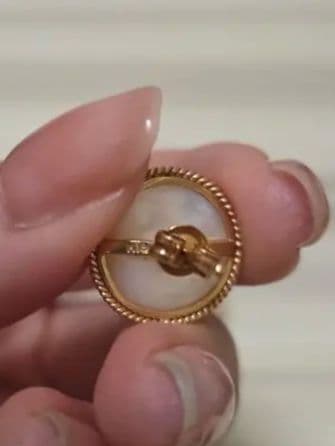 パール k18ゴールド スタッドピアス