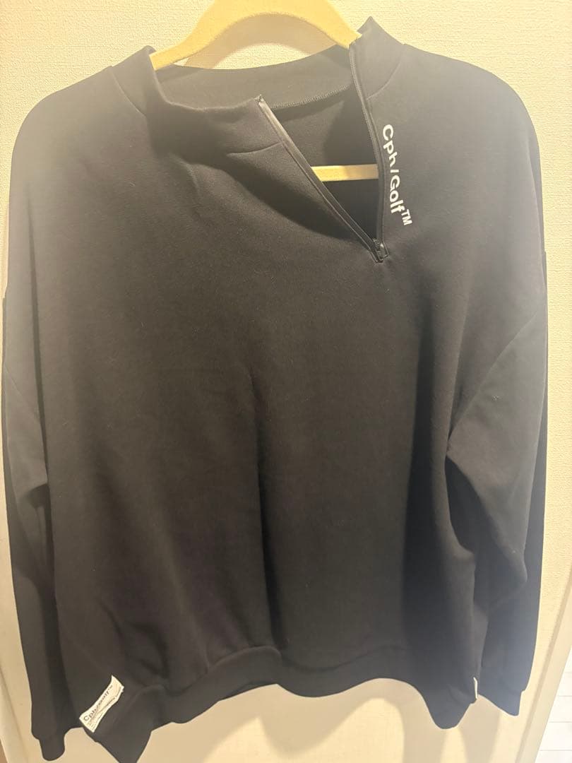 ラフロッグ　Cph/Golf ジップアップセーター ブラック