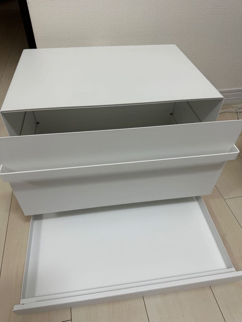 tower ホワイト 2段ブレッドボックス