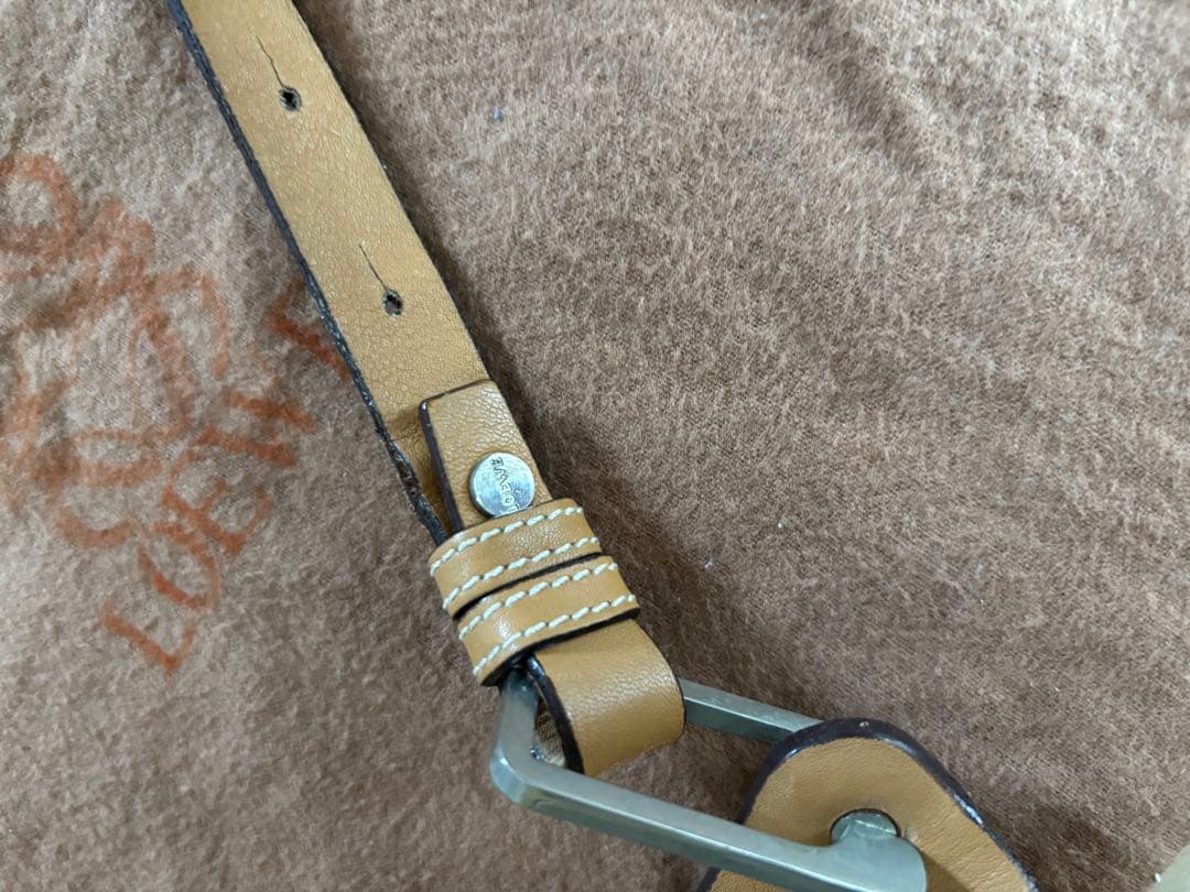 【最終価格】中古　ロエベ　キャメル　ショルダー　メッセンジャー　保存袋あり