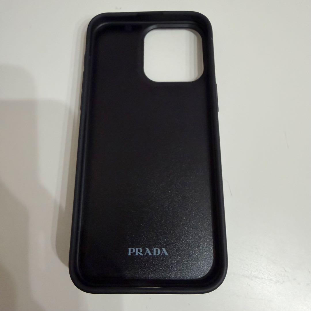 PRADA プラダ　iPhone15 pro max ケース　ブルー