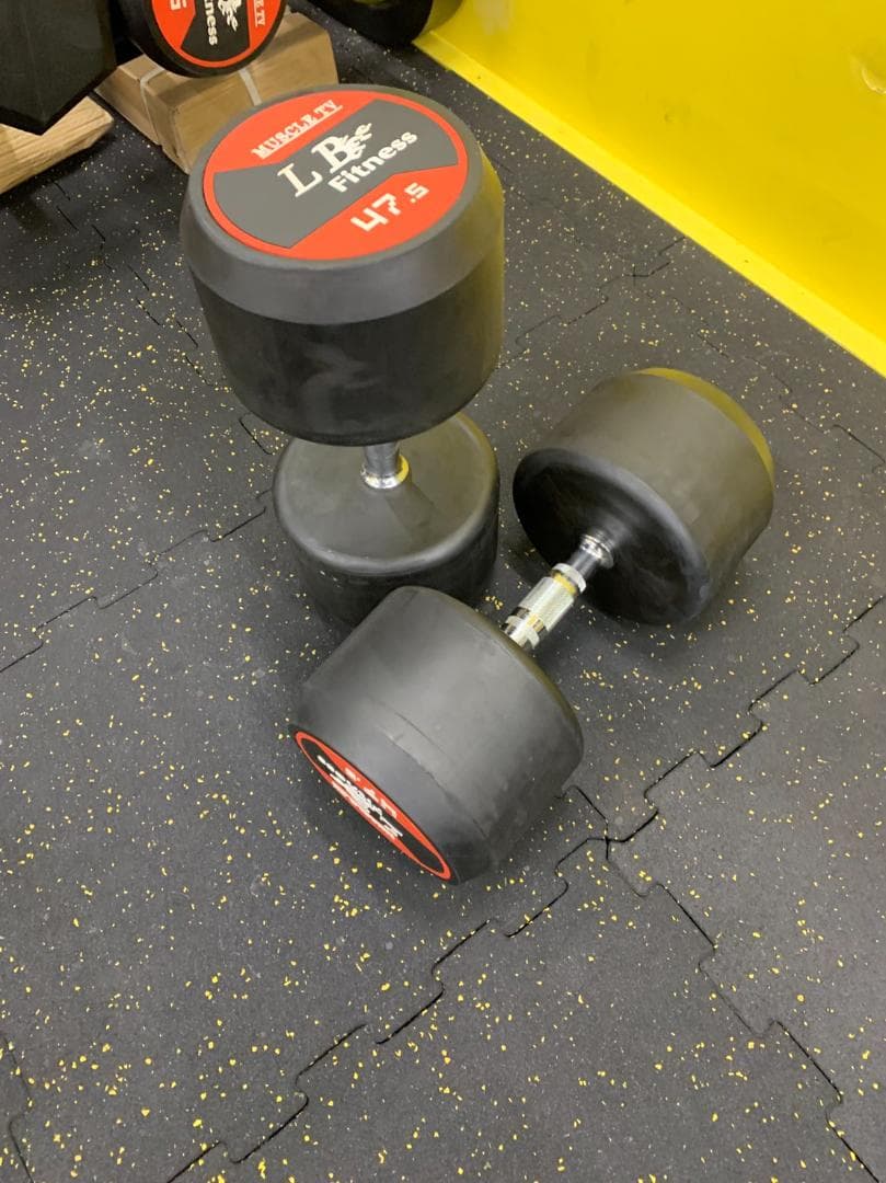 ラバーダンベル　45kg 2個