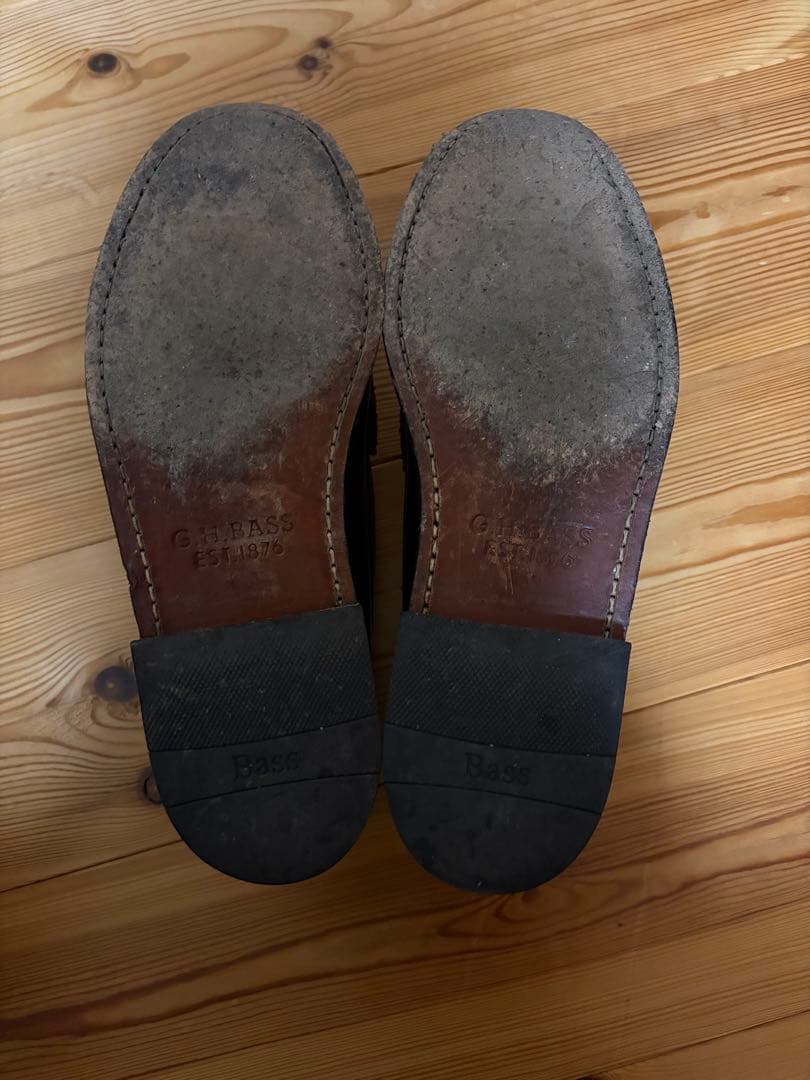 うめぞさん専用G.H. BASSローファー 黒/白