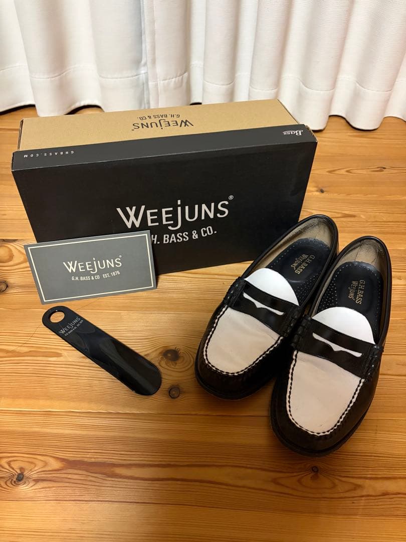 うめぞさん専用G.H. BASSローファー 黒/白