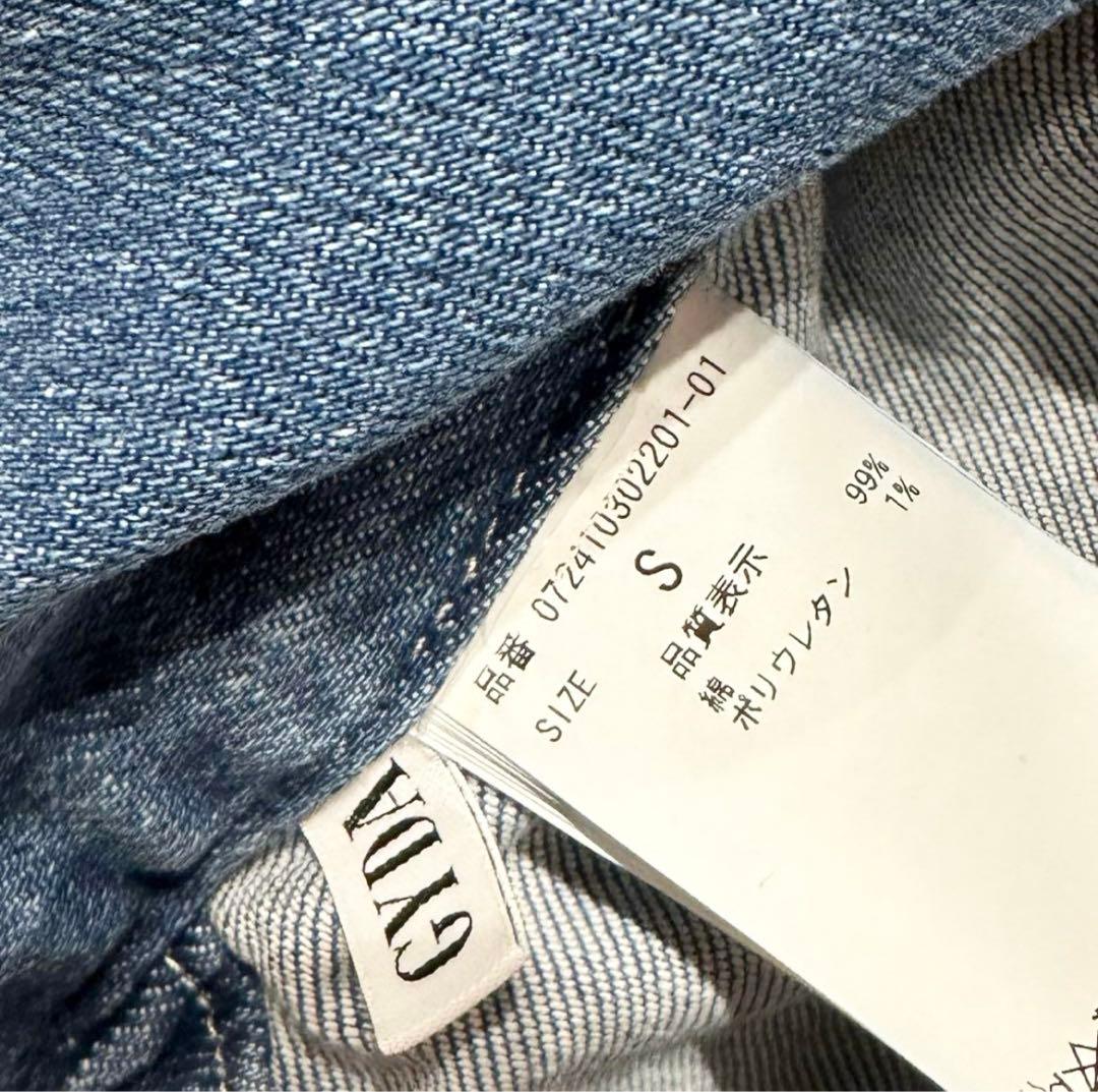 GYDA BACKリボンデニムロンパース ライトブルー 【美品】