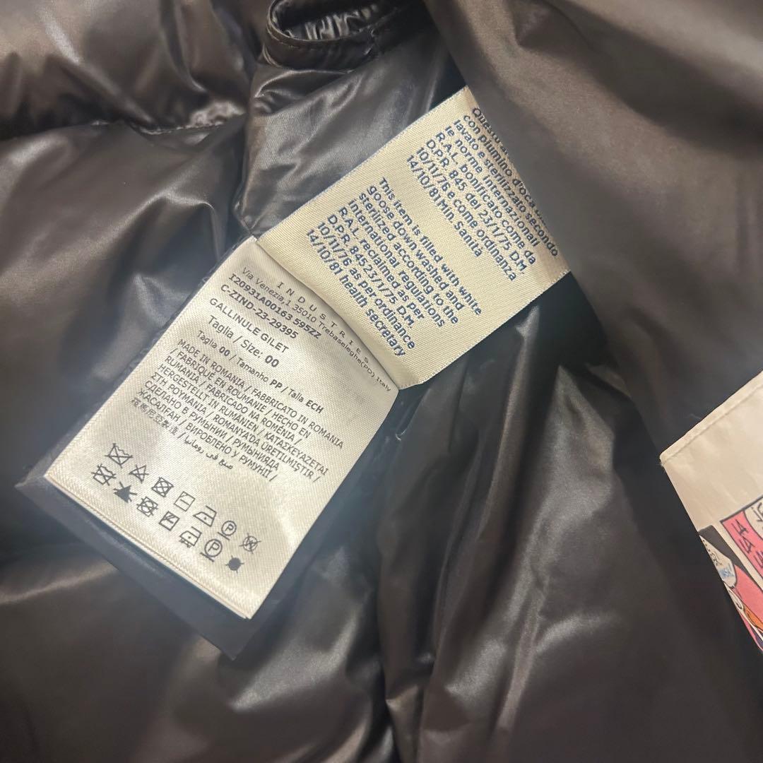 美品　MONCLER モンクレール レディース　ダウンベスト　ブラック　00