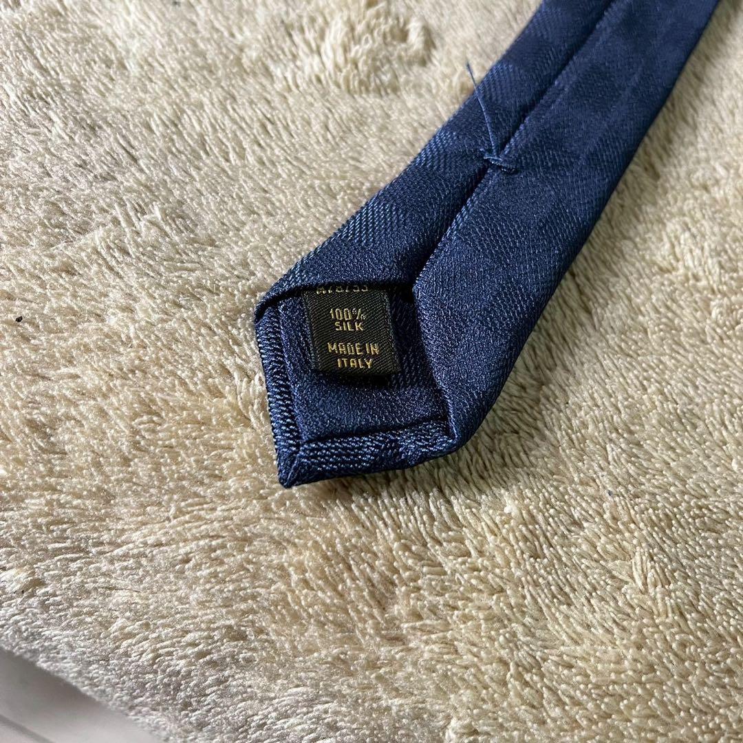 【新品】LOUIS VUITTON ルイヴィトン ネクタイ ダミエ ネイビー