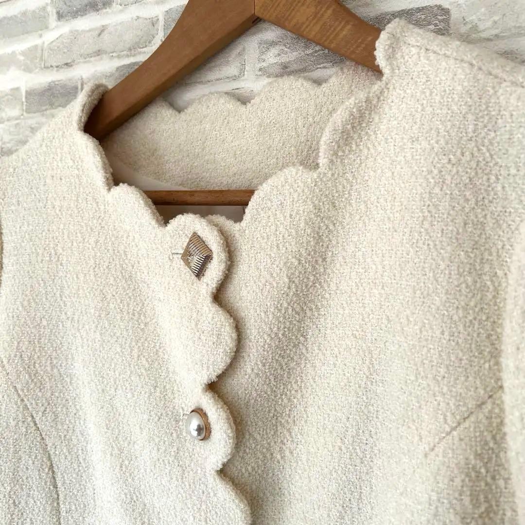 【極美品】スカラップ バラエティボタン ジャケット Liala×PG