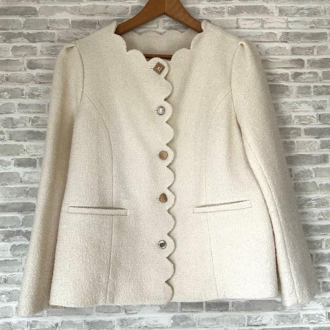 【極美品】スカラップ バラエティボタン ジャケット Liala×PG