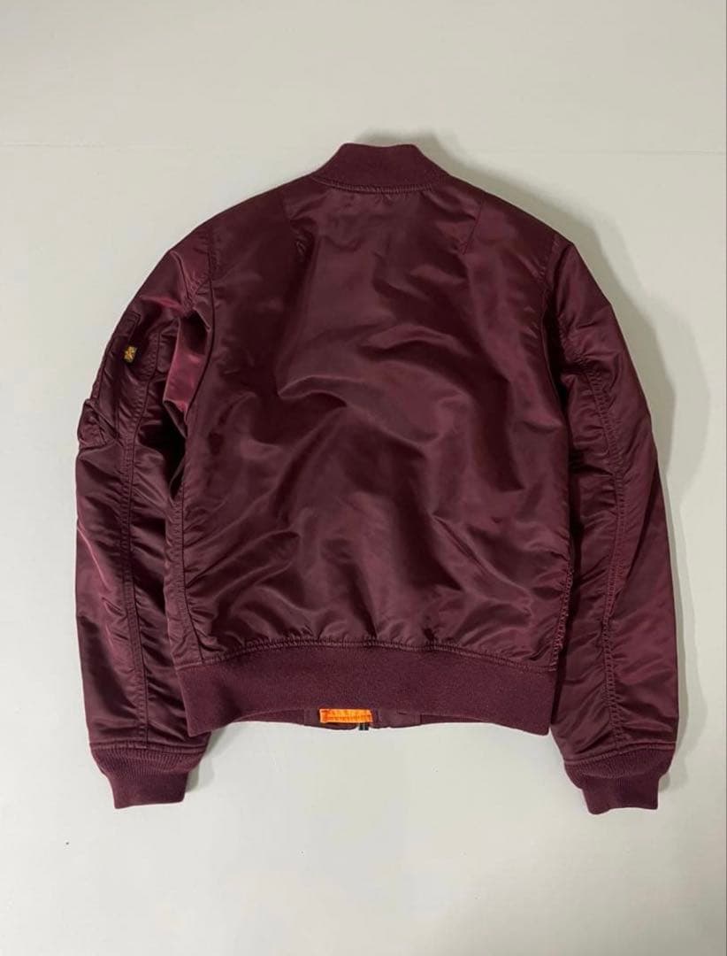 希少色 ALPHA INDUSTRIES MA-1 フライトジャケット　ボルドー