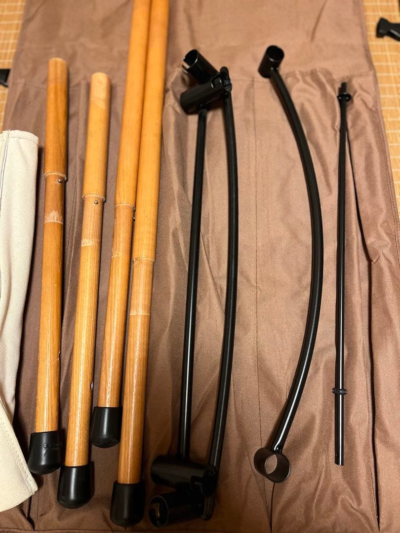 Hangout北欧風ホワイトキャンバス折りたたみチェア2脚セット　キャンプ