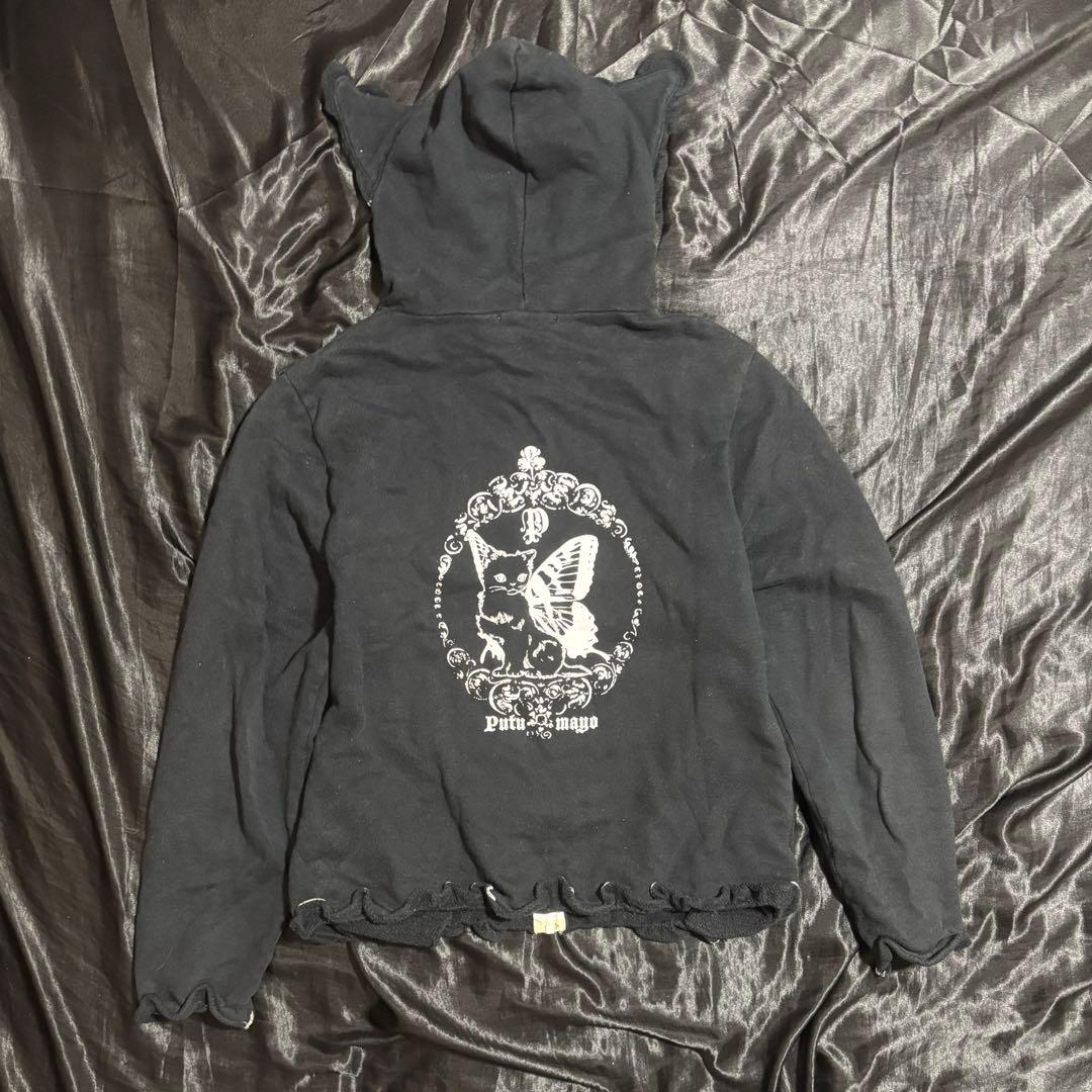 00s PUTUMAYO 猫耳 パーカー Y2K サブカル フリル