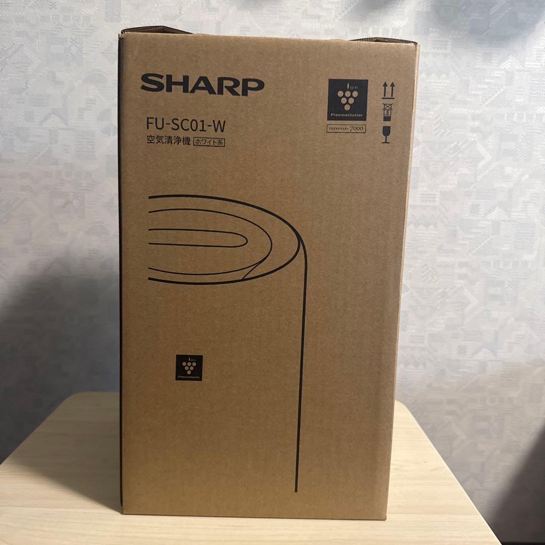 シャープ 空気清浄機 FU-SC01-Wプラズマクラスター 6畳コンパクトタイプ