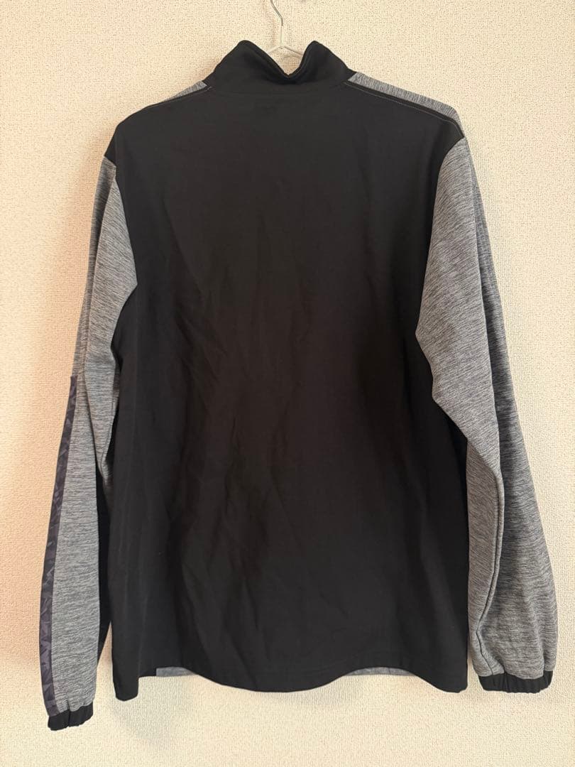 YONEX ニットウォームアップシャツ L 黒/グレー　50137