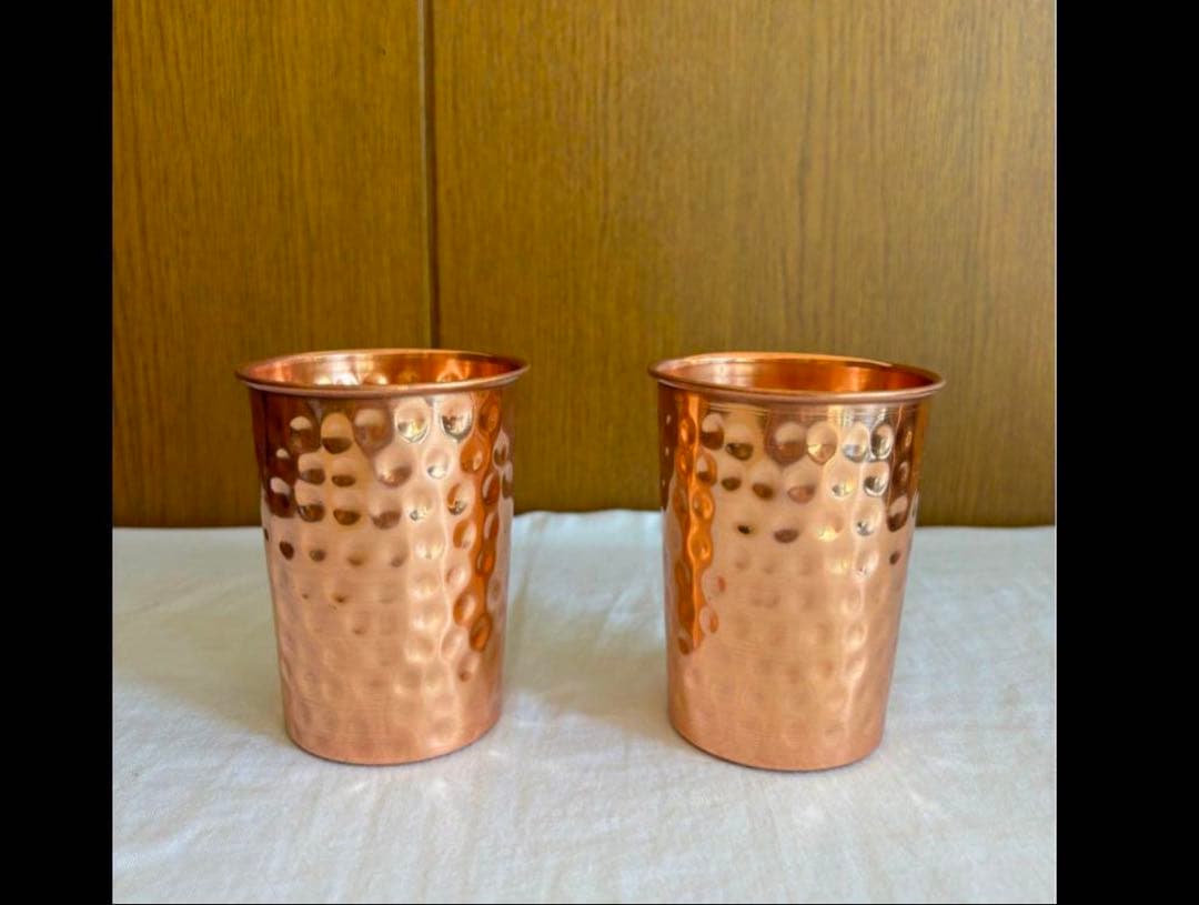 Senka新入荷　純銅製ウォーターボトル　カップ２個