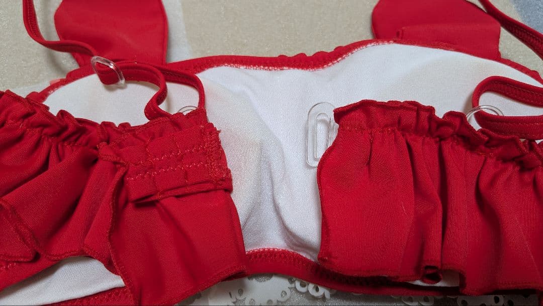 未使用　マイメロディ　セパレート水着　赤　M　夢展望　サンリオ