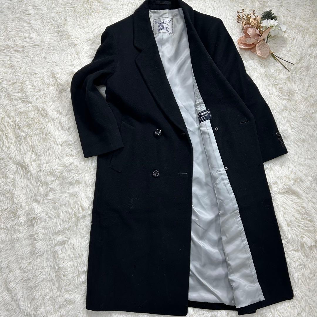 Burberrys バーバリーズ　チェスターコート カシミア混 ブラック 5AP