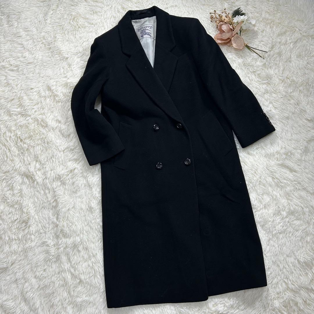 Burberrys バーバリーズ　チェスターコート カシミア混 ブラック 5AP