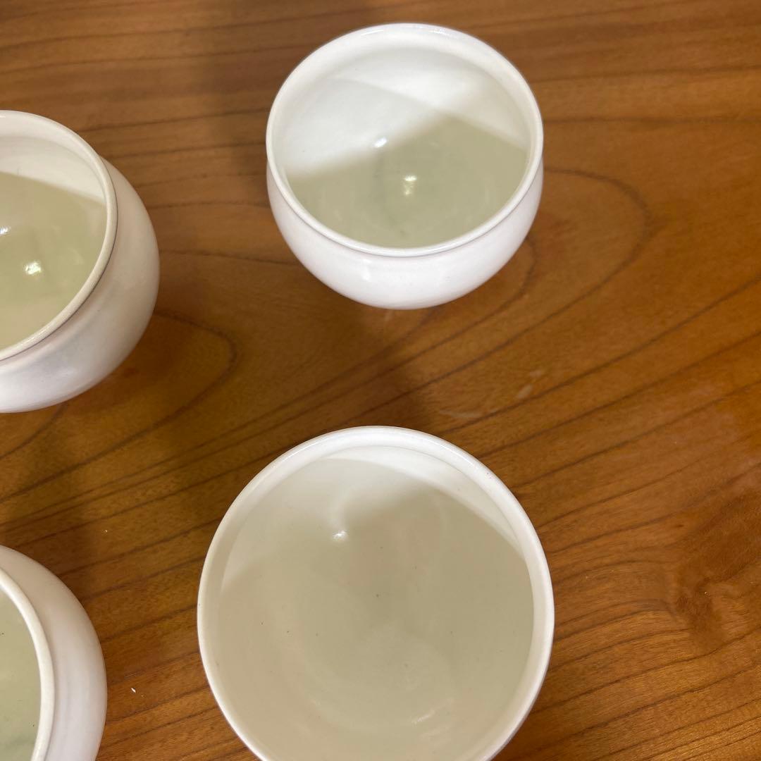 【美品】鈴木環　ピジョンカップ Mカフェオレボウル4点セット売り