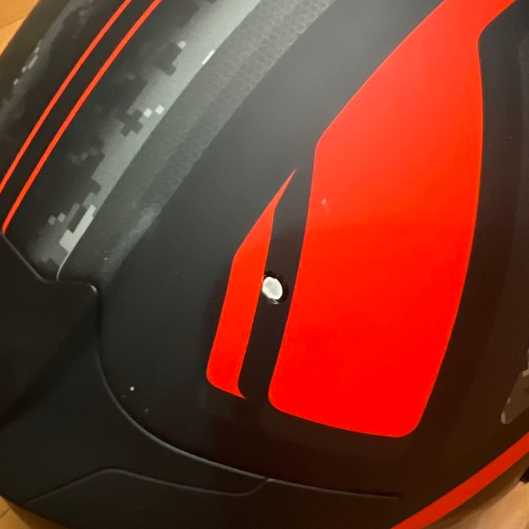 SHOEI フルフェイスヘルメット オレンジ/ブラック　ビーコム付き　サイズL