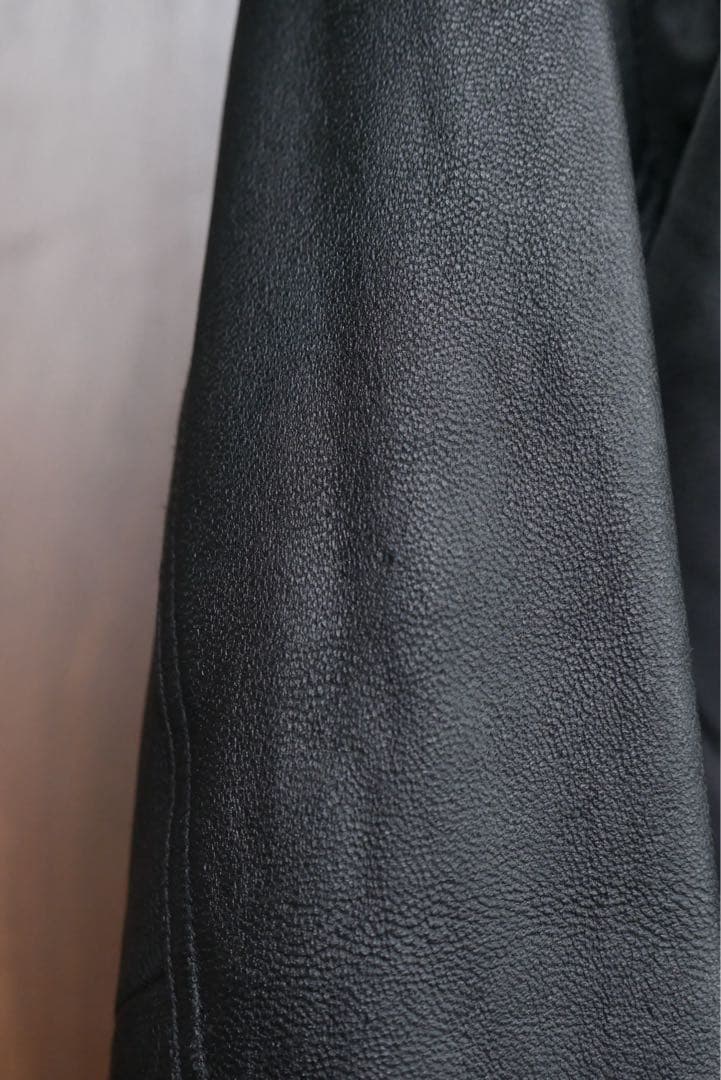 KATHRINE HAMNET レザーナイロン切り替え MA-1ジャケット