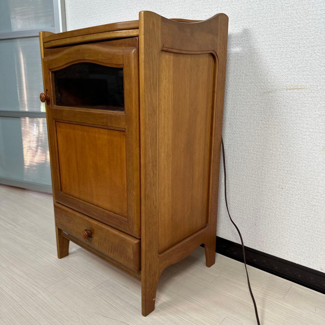 カリモク キャビネット サイドボード 電話台 花台 飾り棚 収納家具 ※i4※