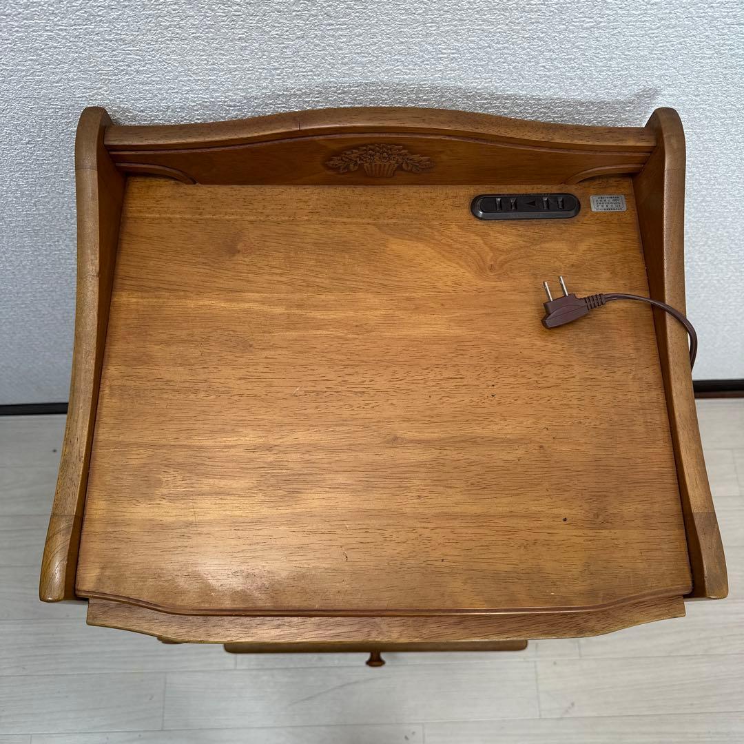 カリモク キャビネット サイドボード 電話台 花台 飾り棚 収納家具 ※i4※