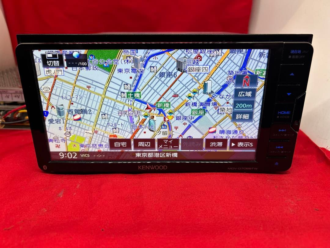 美品⭐︎ MDV-D706BTW 2025年秋地図　ハイレゾ　新品バックカメラ付