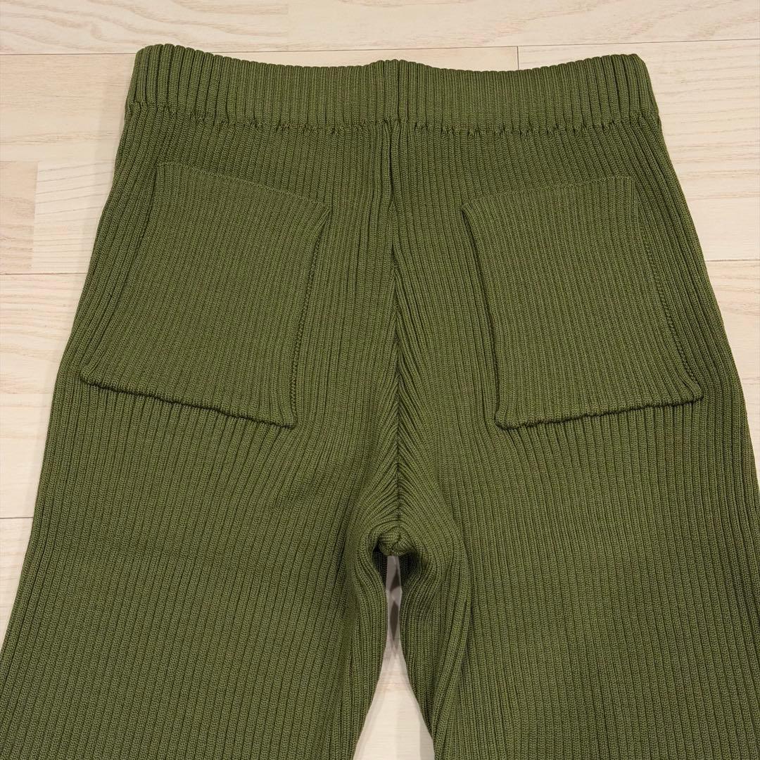 【タグ付き未使用】BATONER SOLID WOOL RIB PANTS