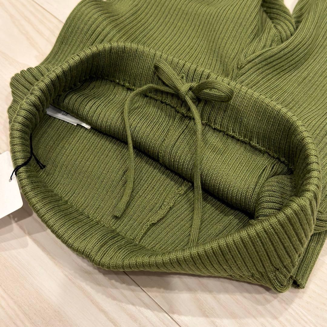 【タグ付き未使用】BATONER SOLID WOOL RIB PANTS