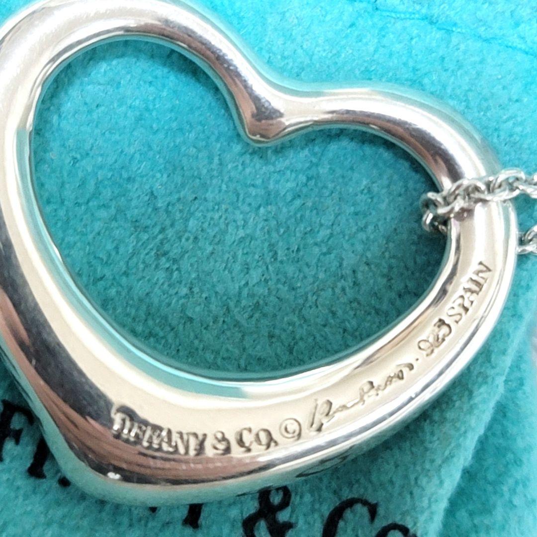 極美品 ティファニー オープンハート エルサペレッティ ネックレス SV925