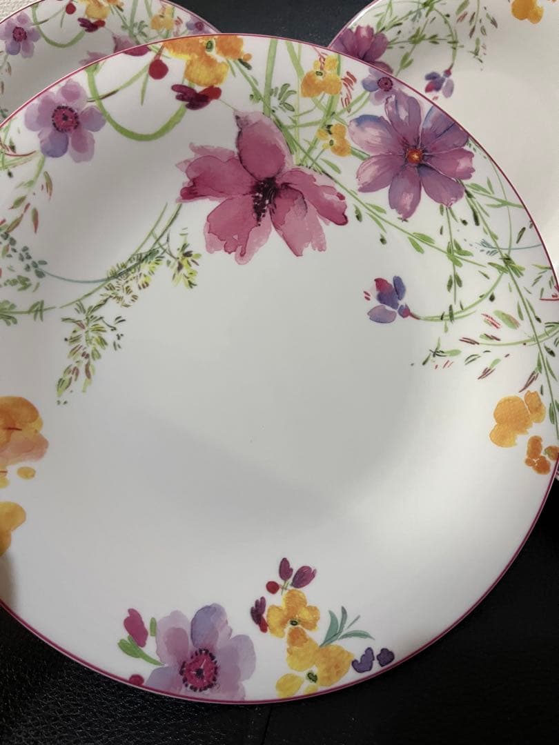 ビレロイ＆ボッホマリフルールグリ花柄 大皿5枚 27cm 新品