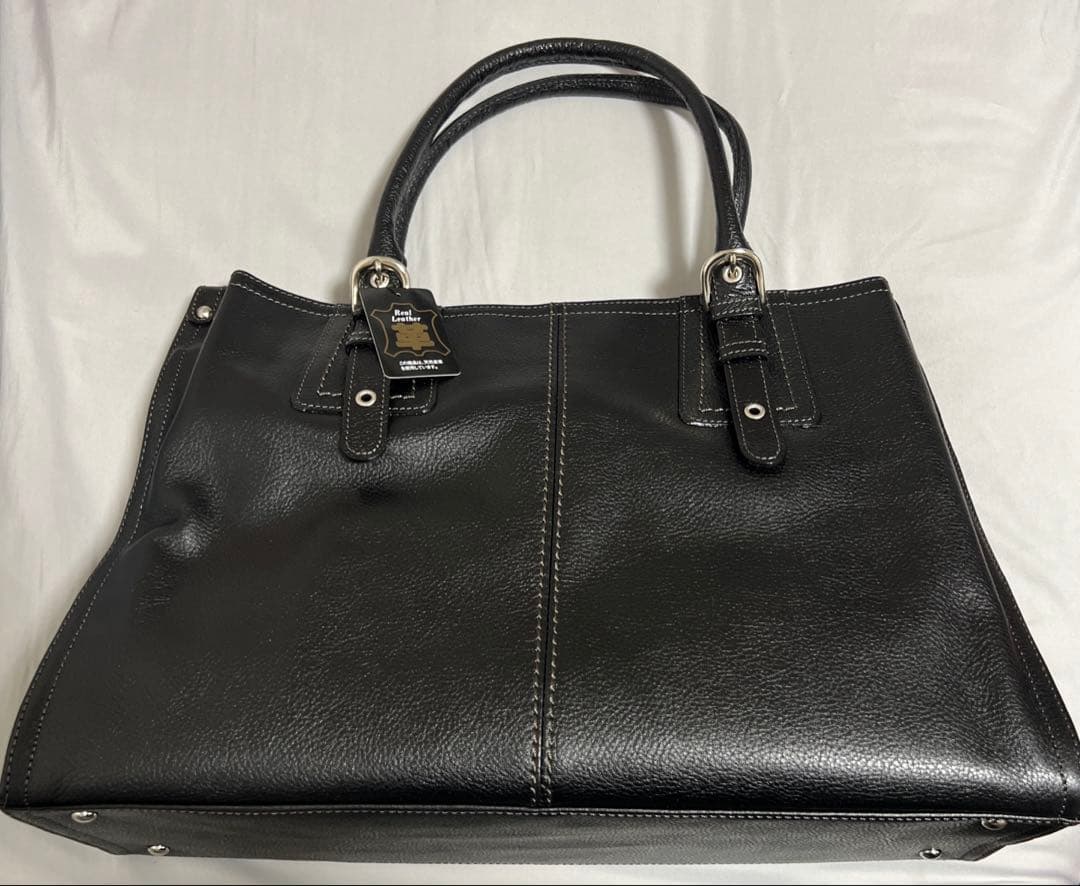 Jamale ジャマレ 本革 ビジネスバッグ 黒