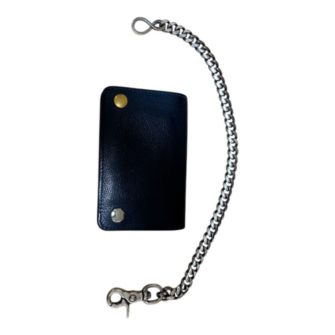 TRAVISHOODミドルトラッカーウォレットネイビー