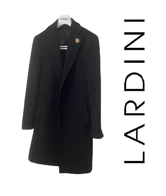 極美品 希少キャメル100％ LARDINI ラルディーニ チェスターコート46