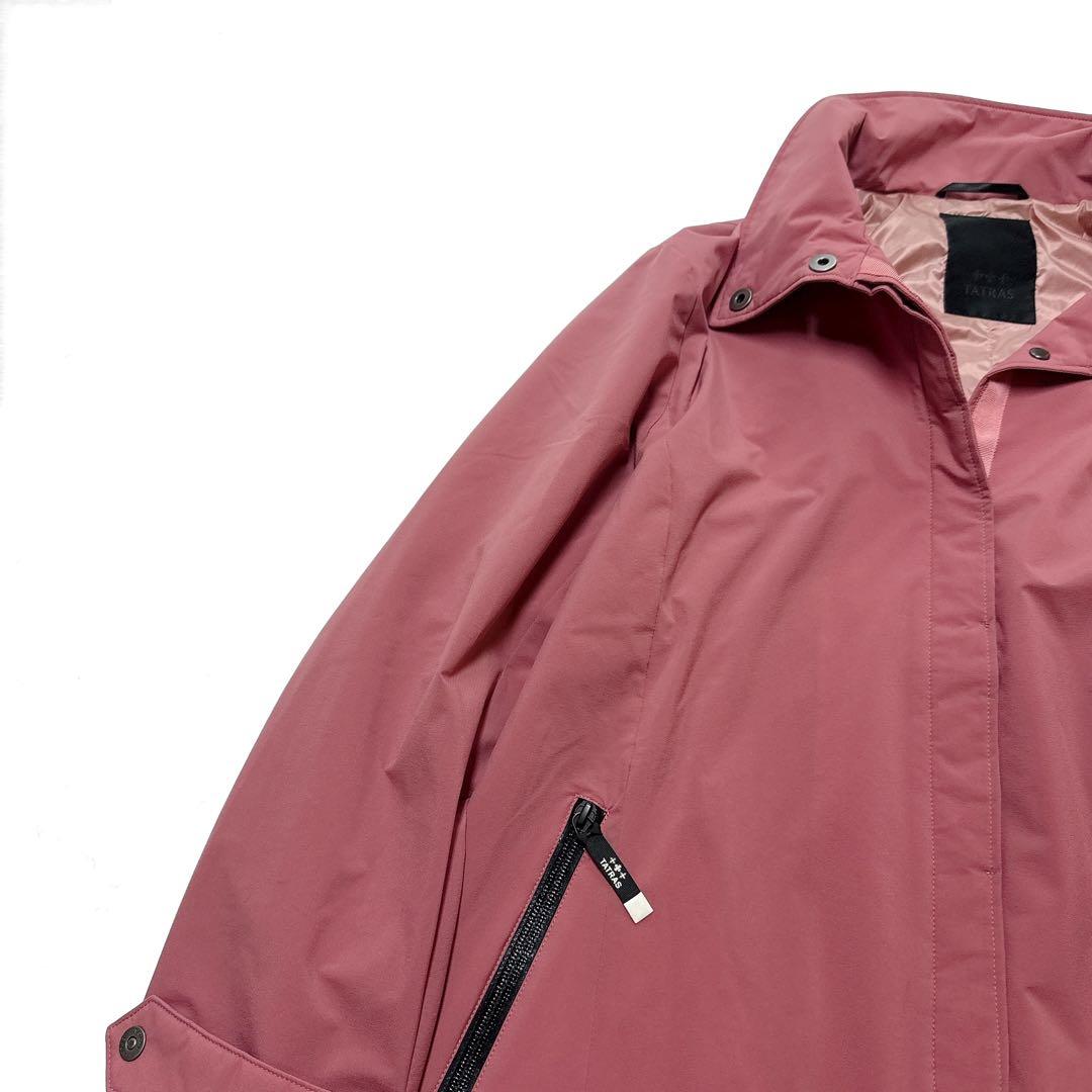 訳あり タトラス ナノユニバース別注 ARESA ナイロン ロングコート ピンク