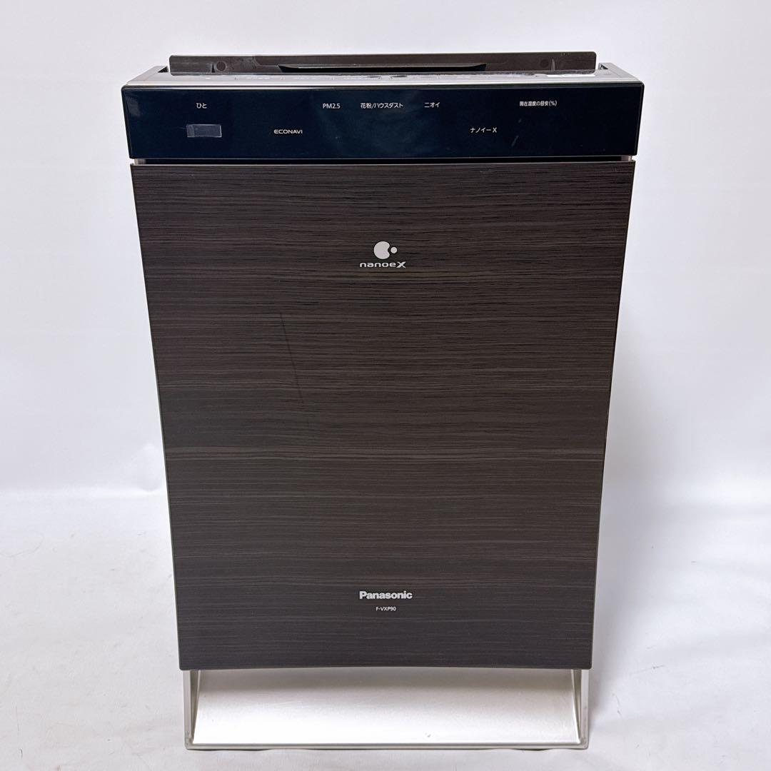 Panasonic 加湿空気清浄機 F-VXP90 ブラウン 木目調 ナノイーX