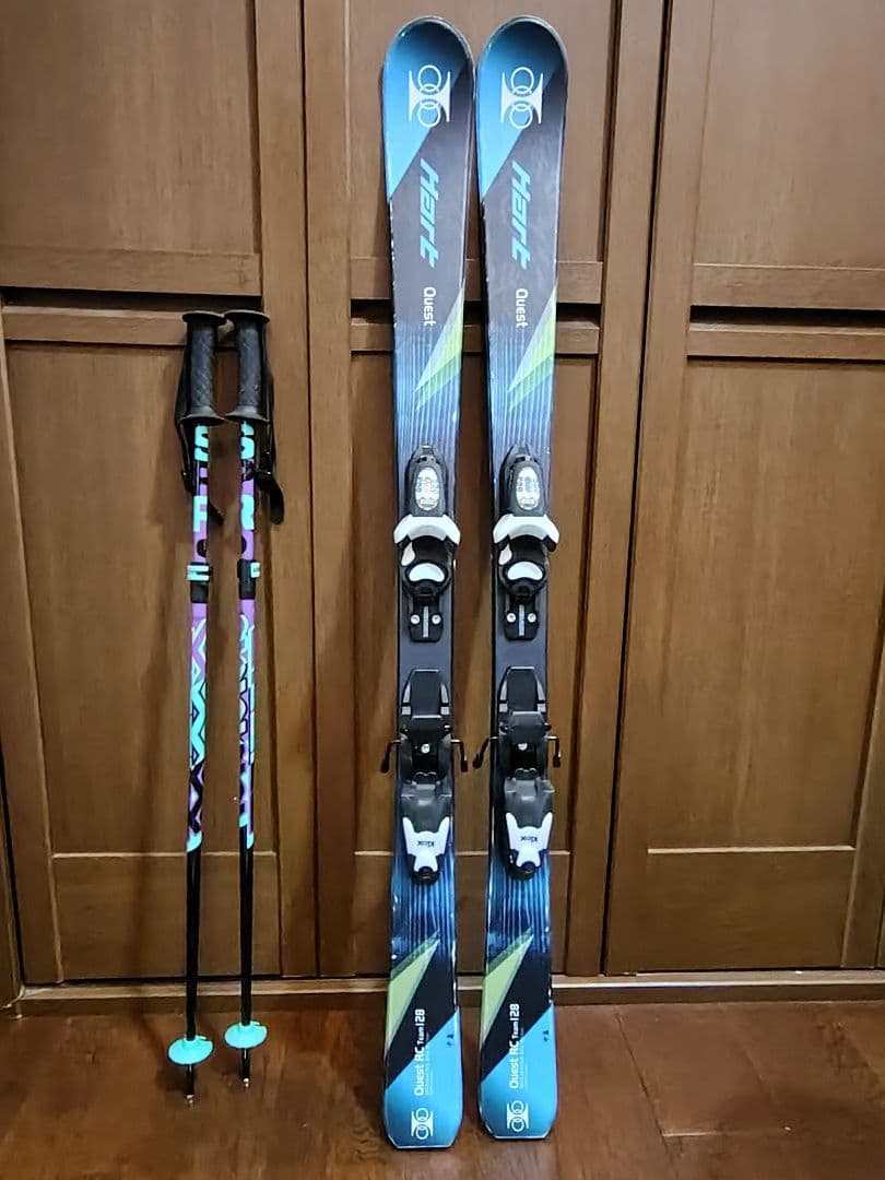 即納＊すぐにゲレンデに行ける！ジュニア用スキー5点セット（130cm/23cm)