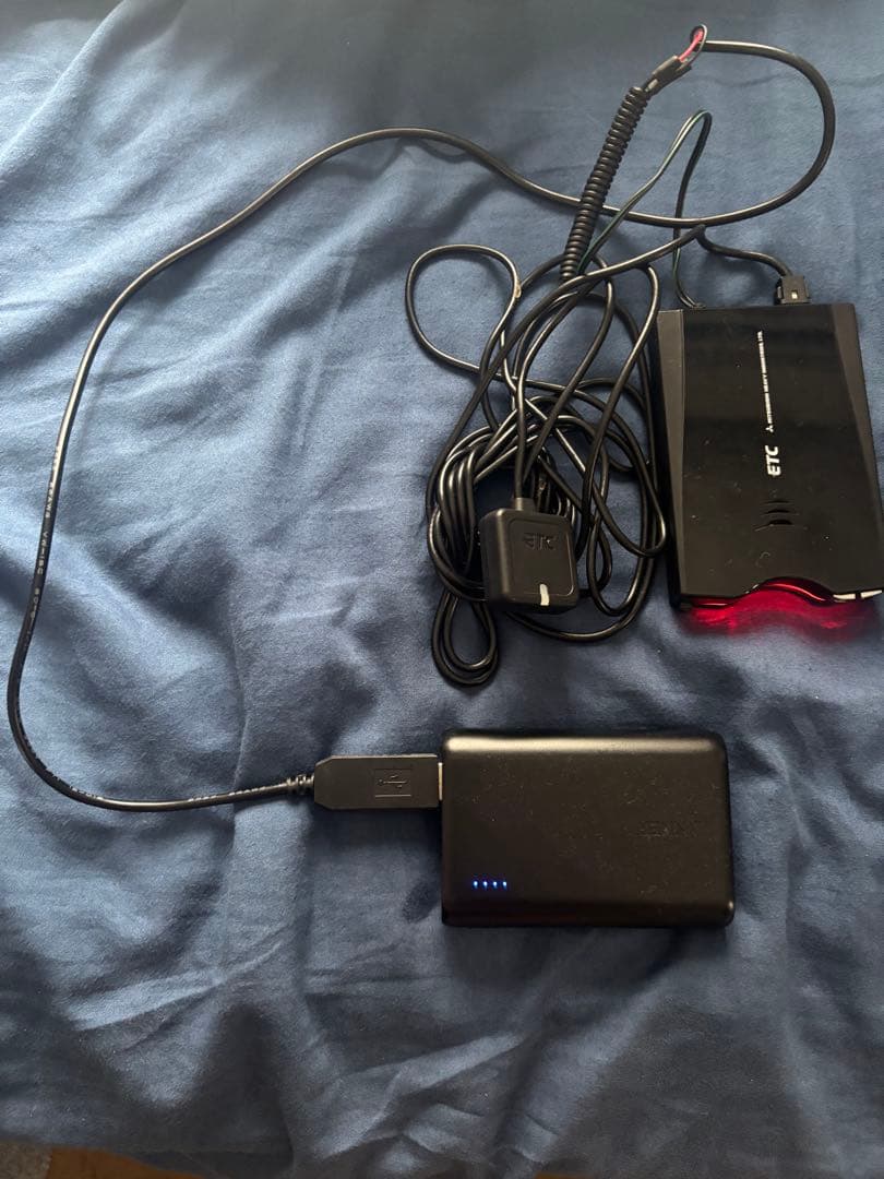 ETC 軽自動車 USB電源　新品防水ケース付バイク可　モバイルバッテリーOK