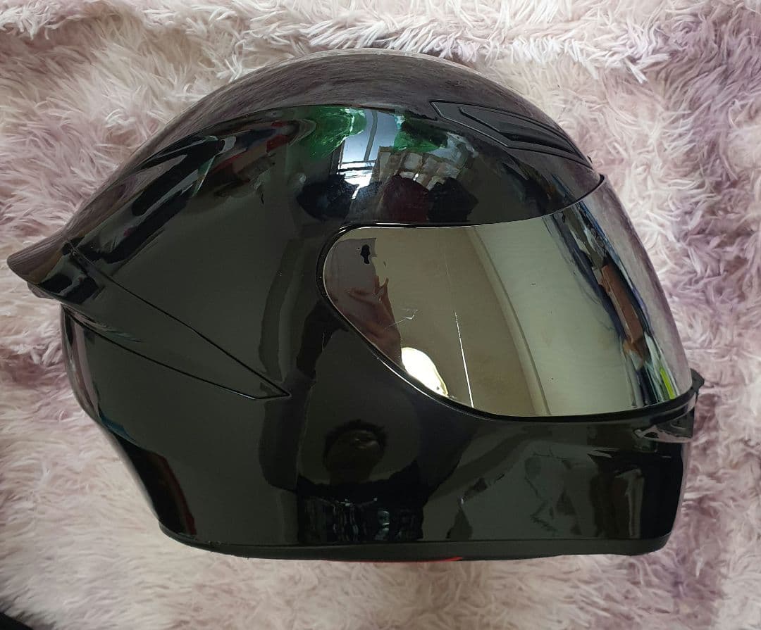 AGV フルフェイス ブラック ミラーシールド ビーコム付き