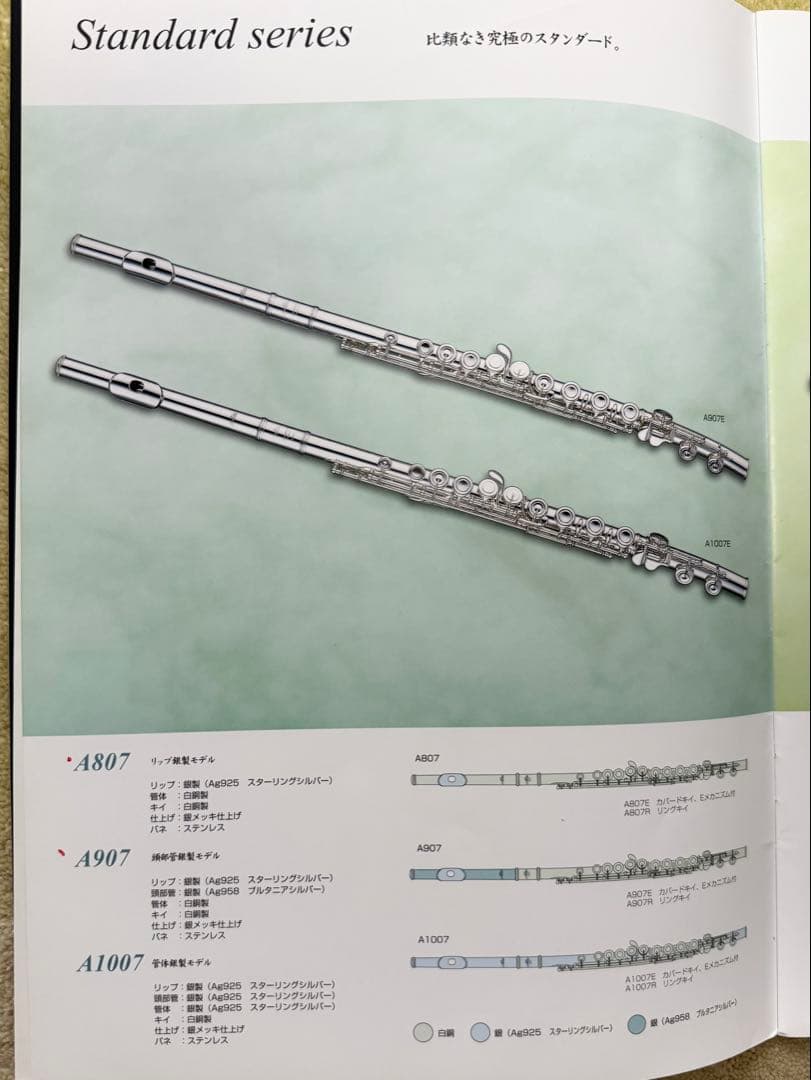 AZUMINO JAPAN アルタス フルート A907E