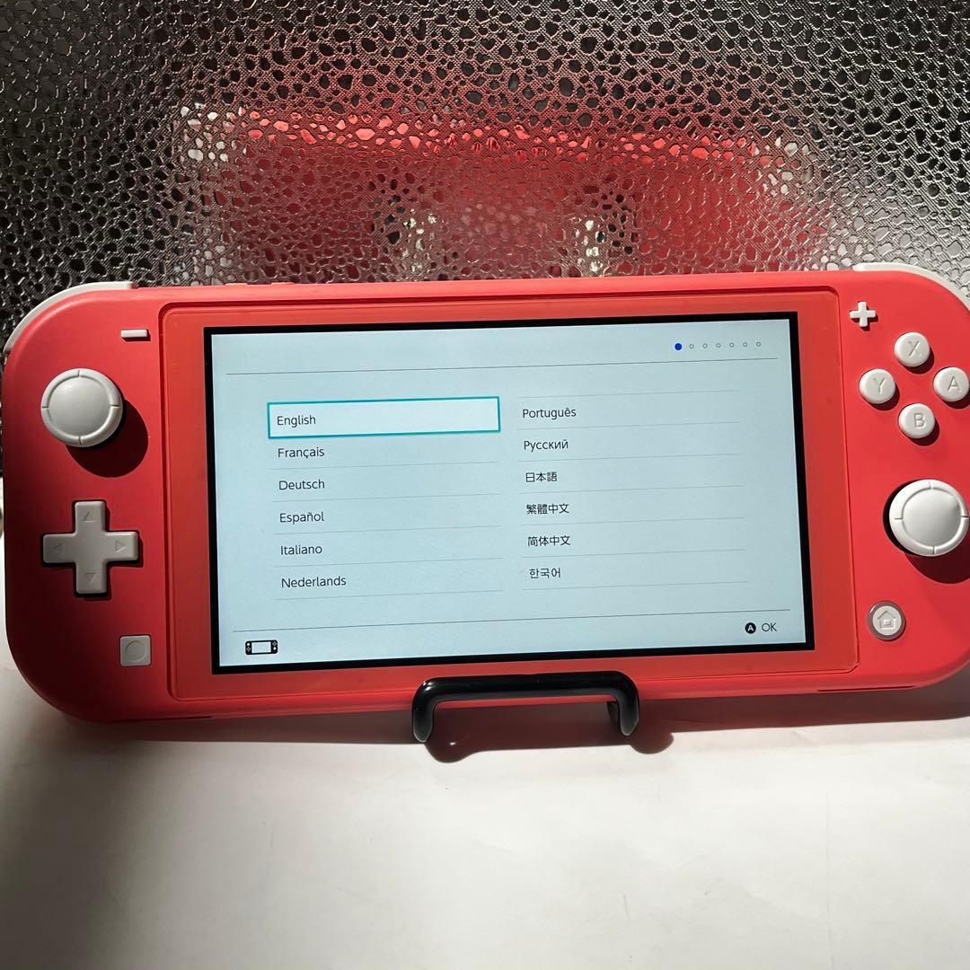 【完品・液晶美品】Switch Lite コーラル スイッチライト 本体 動作品