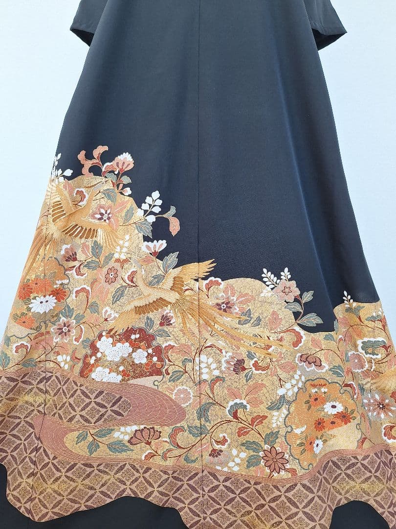 着物リメイクワンピース3609