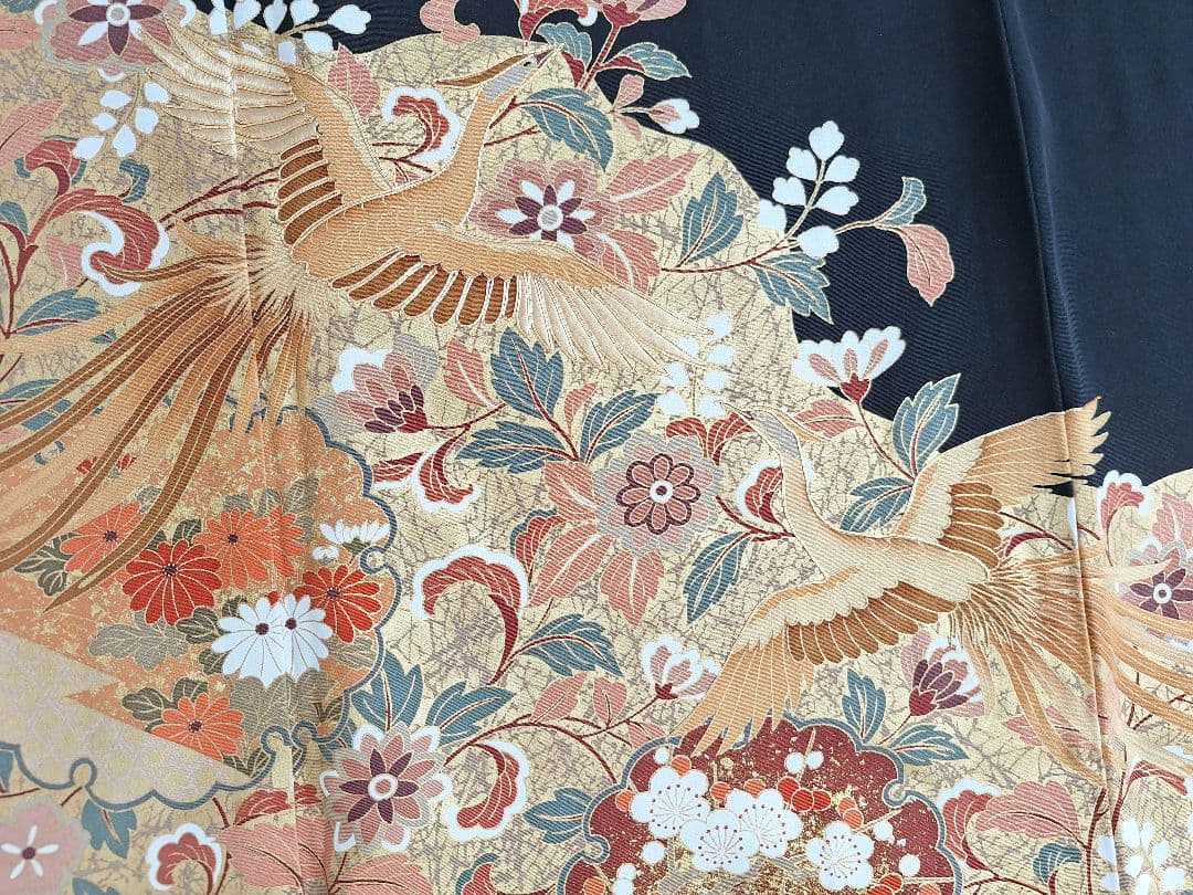 着物リメイクワンピース3609