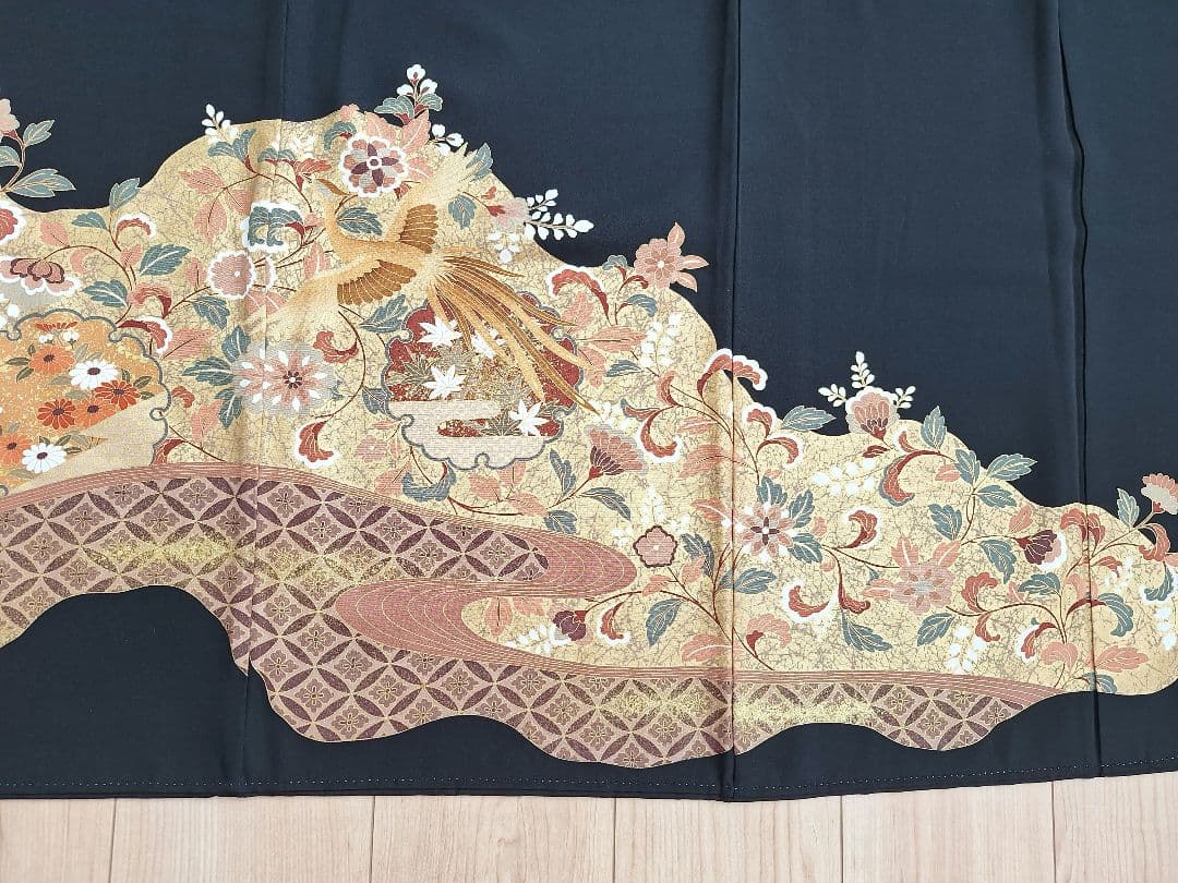 着物リメイクワンピース3609