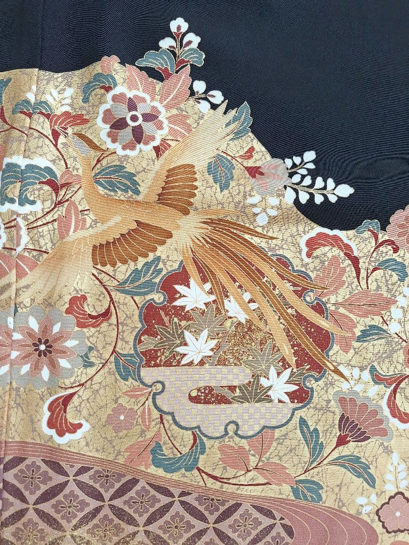 着物リメイクワンピース3609